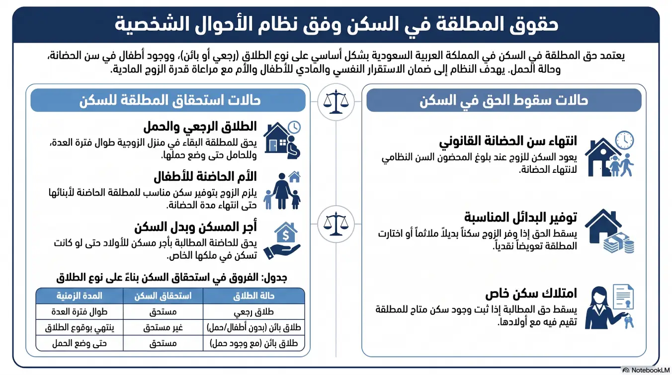 أنفوغرافيك: هل البيت من حق الزوجة بعد الطلاق 