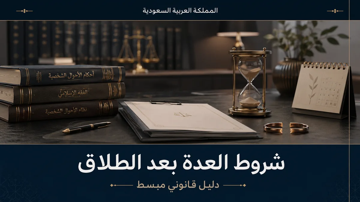 شروط العدة بعد الطلاق في السعودية وفق نظام الأحوال الشخصية