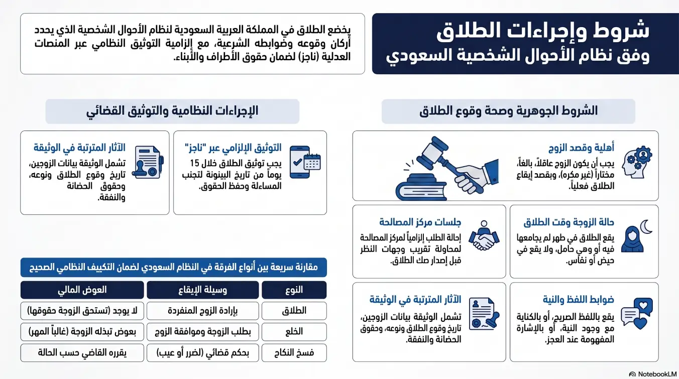أنفوغرافيك: حول شروط الطلاق بالمحكمه