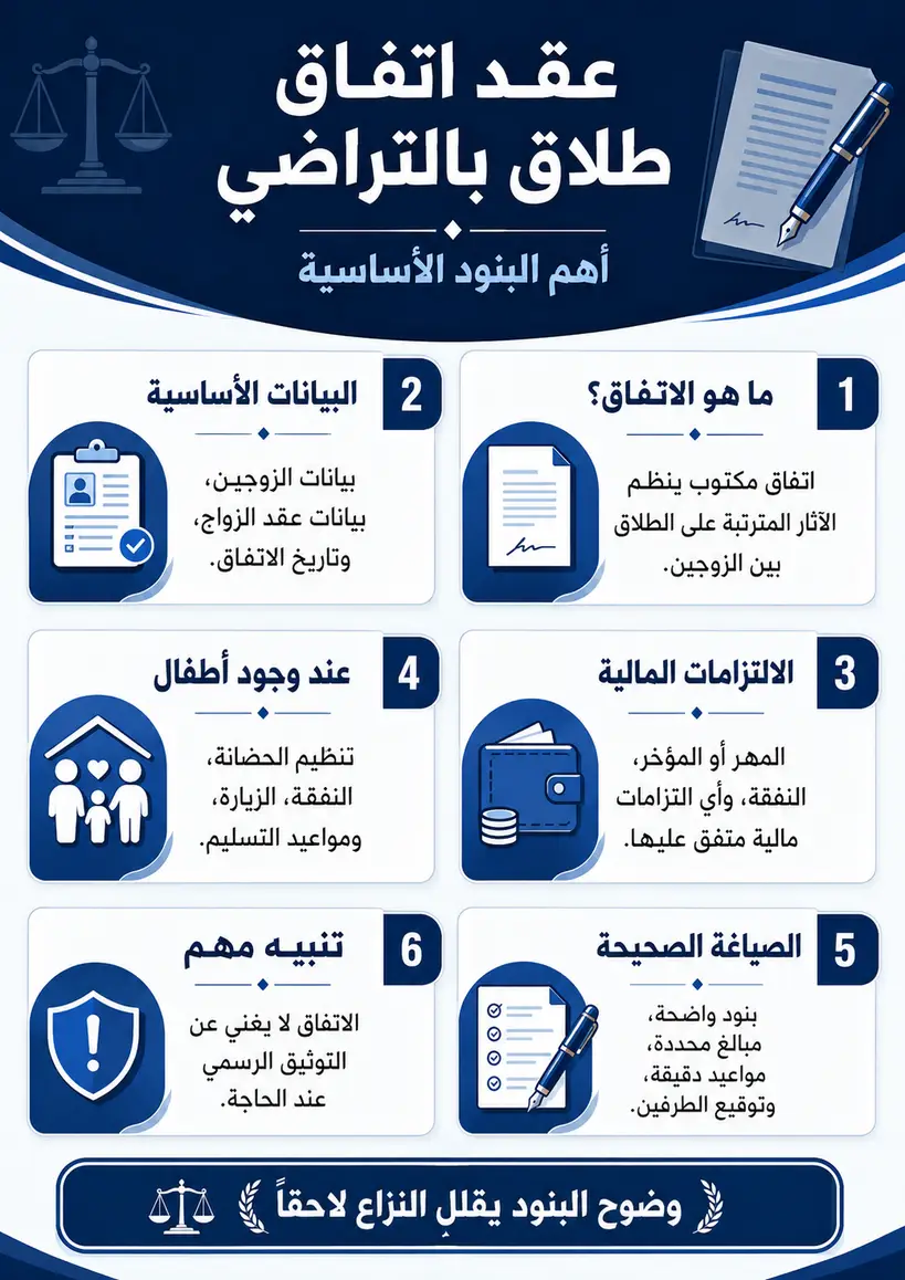 عقد اتفاق طلاق بالتراضي بالسعودية