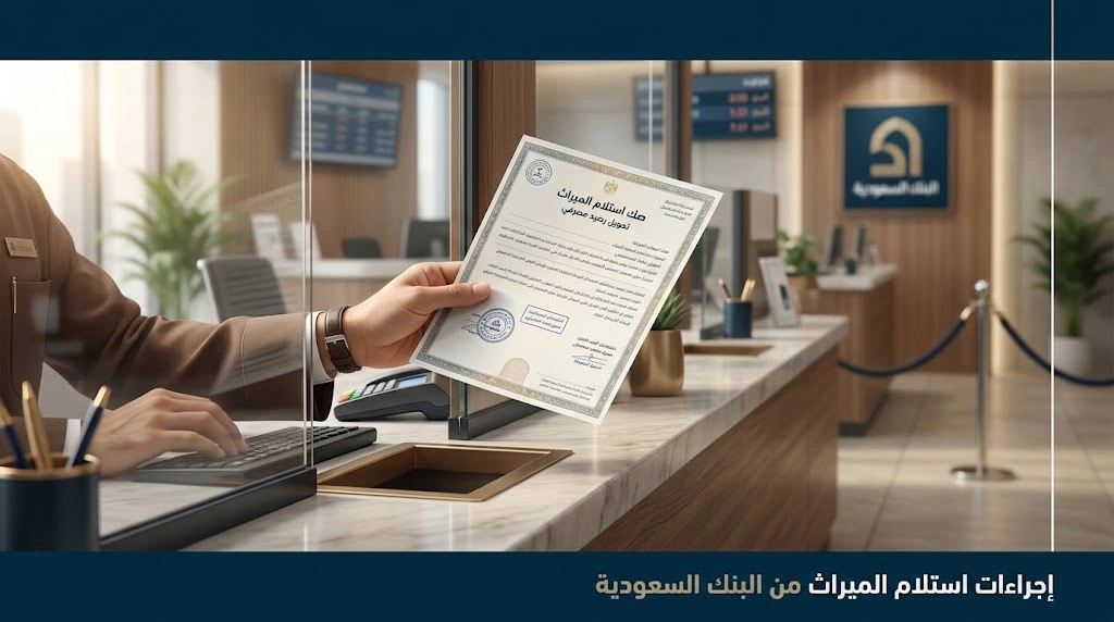 إجراءات استلام الميراث من البنك السعودية وصرف رصيد المتوفى للورثة