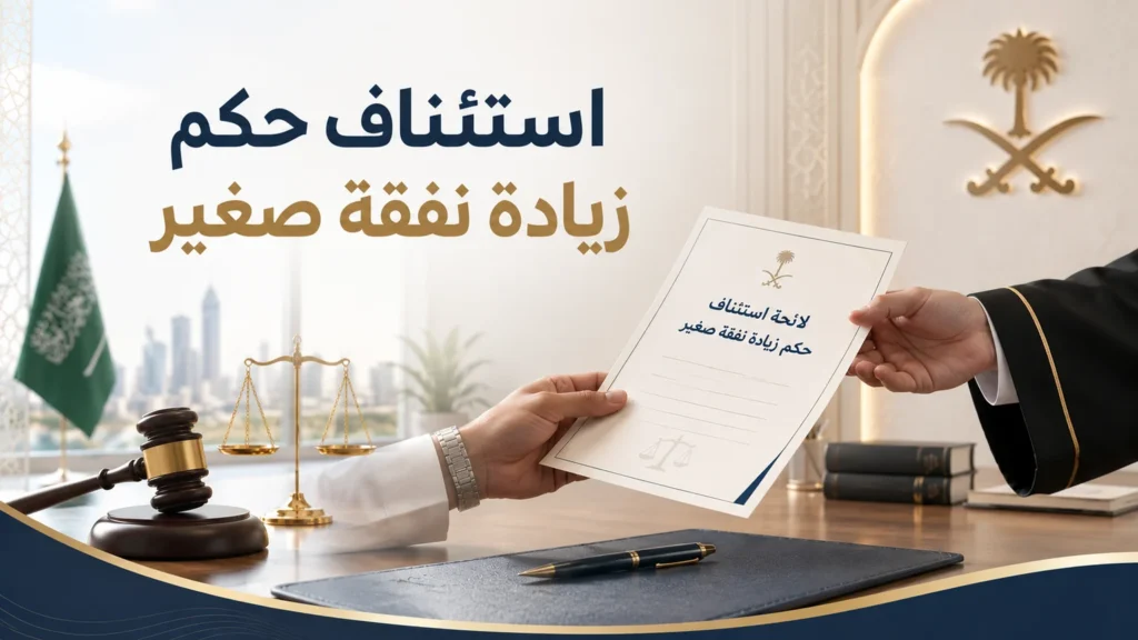 لائحة استئناف حكم زيادة نفقة صغير في السعودية