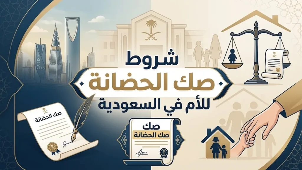 شروط صك الحضانه للام في السعودية وتوثيق الحضانة