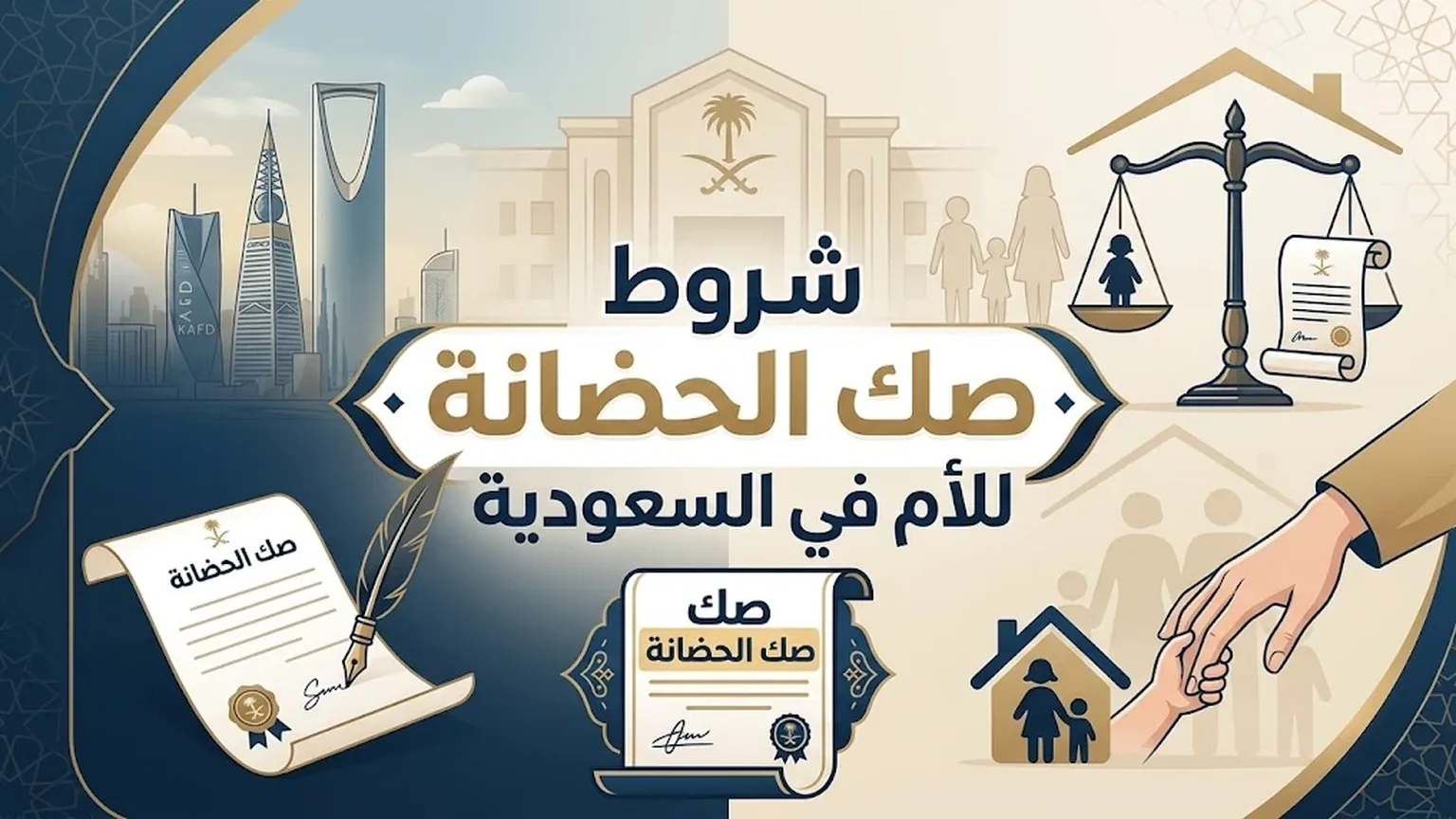 شروط صك الحضانه للام في السعودية وتوثيق الحضانة