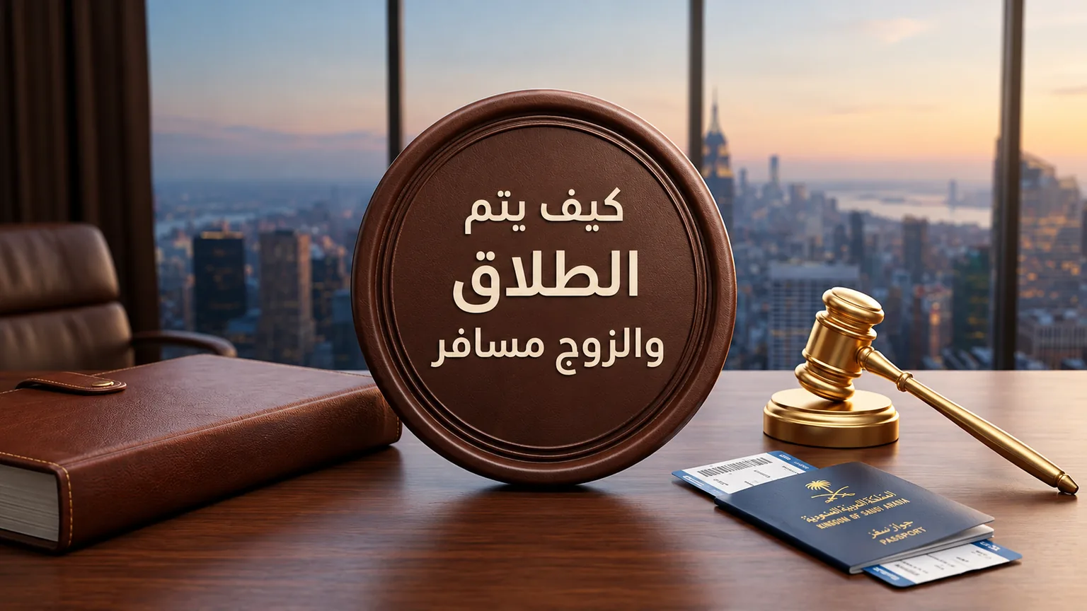 كيف يتم الطلاق والزوج مسافر