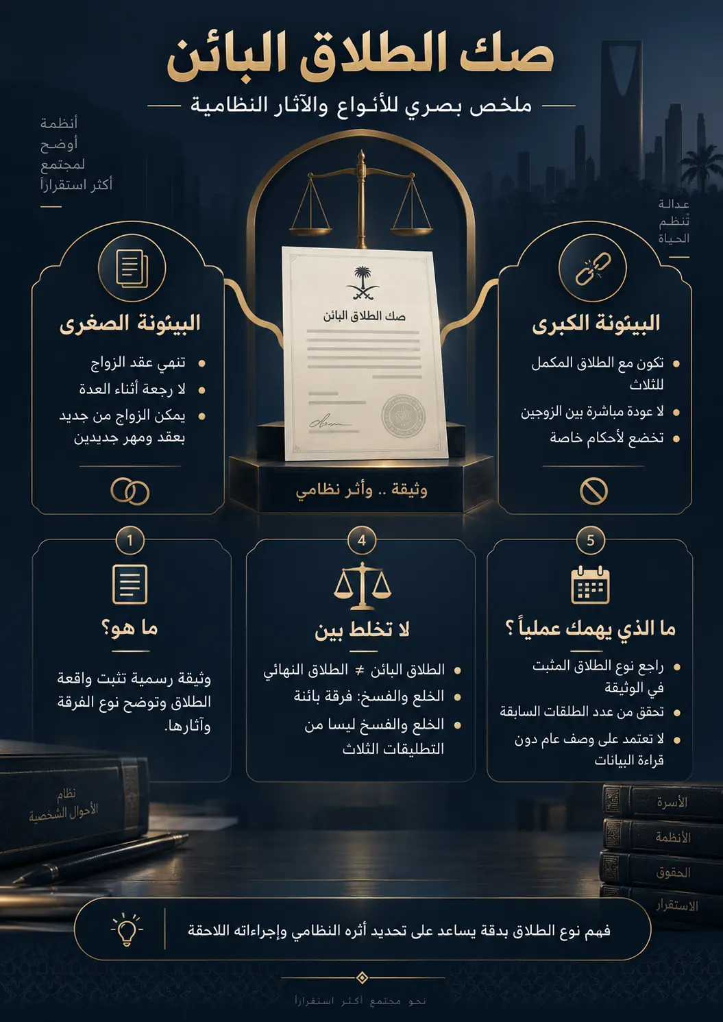 أنفوغرافيك: صك الطلاق البائن بالسعودية