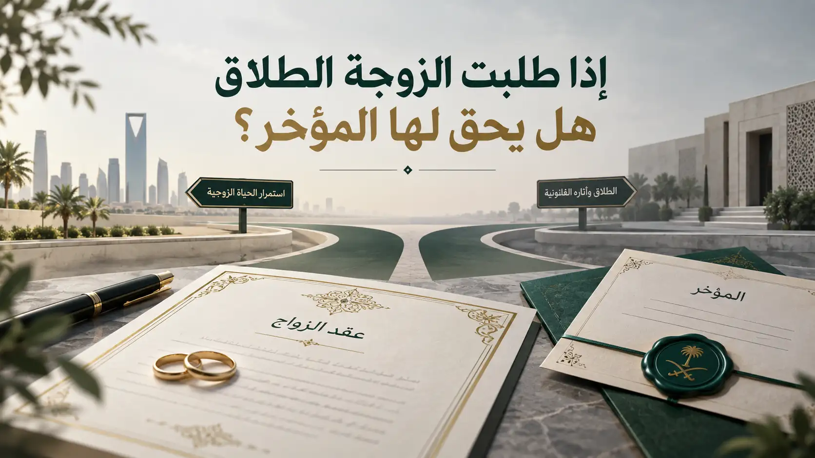 اذا طلبت الزوجة الطلاق هل يحق لها المؤخر