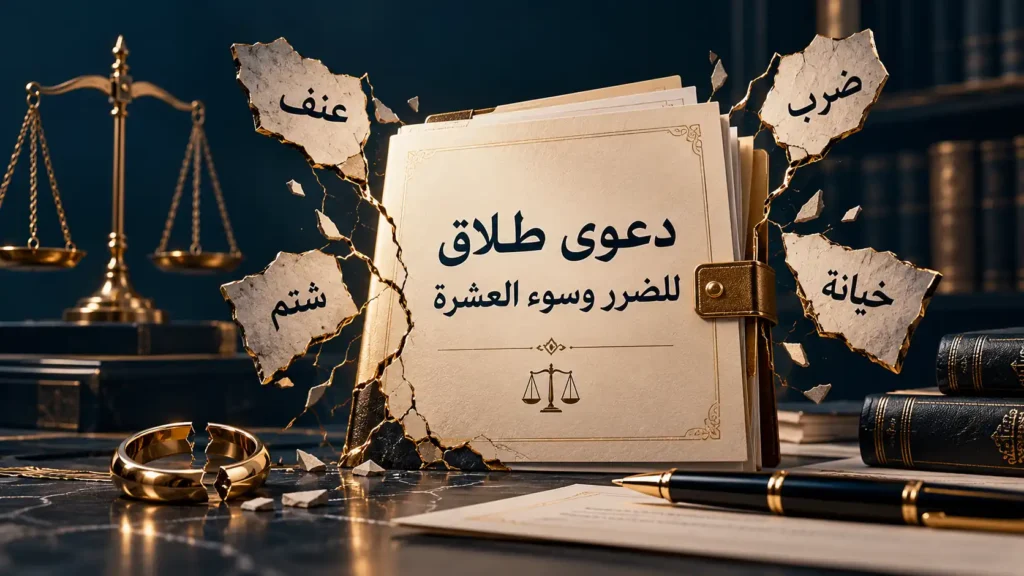 دعوى طلاق للضرر وسوء العشرة