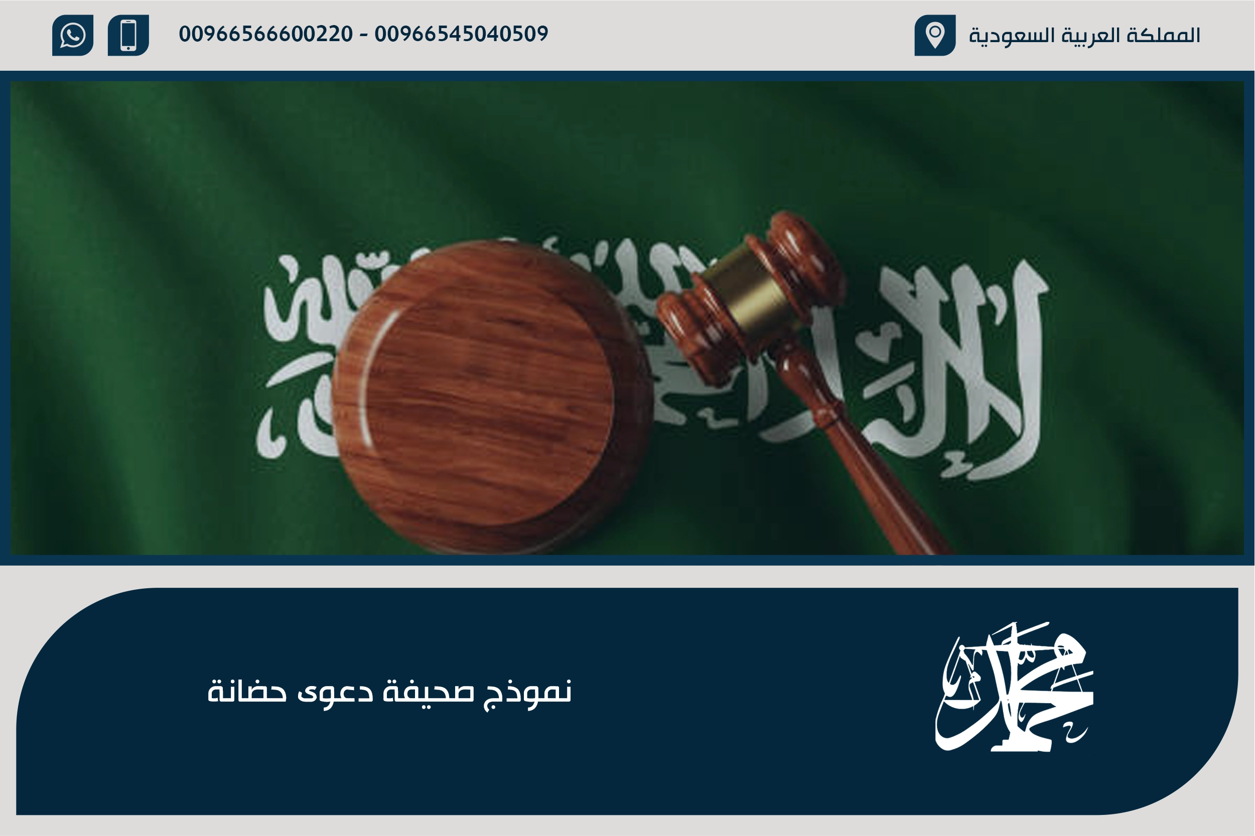نموذج صحيفة دعوى حضانة