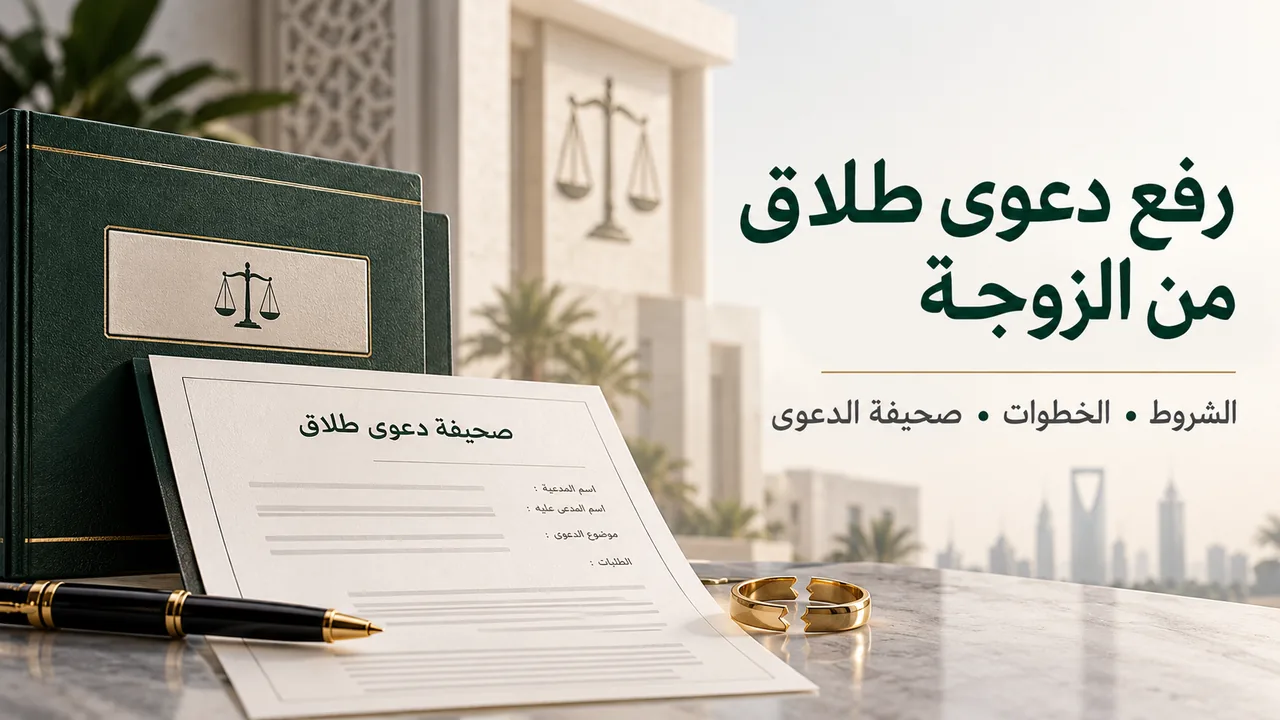 رفع دعوى طلاق من الزوجة: الشروط والخطوات وصحيفة الدعوى