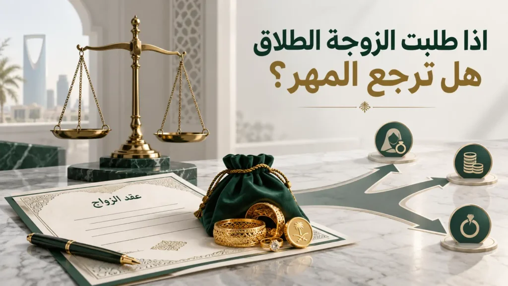 اذا طلبت الزوجه الطلاق هل ترجع المهر