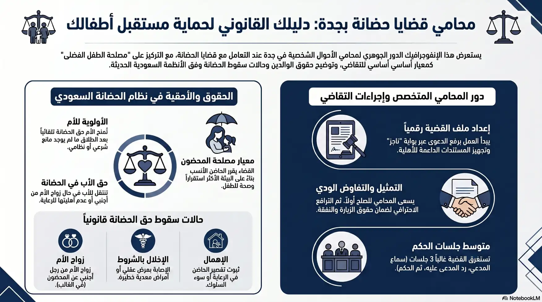 انفوغرافيك: محامي حضانة بجدة