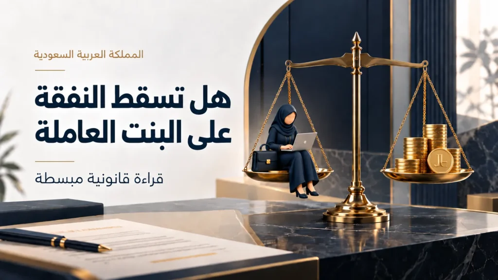 هل تسقط النفقة على البنت العاملة في السعودية